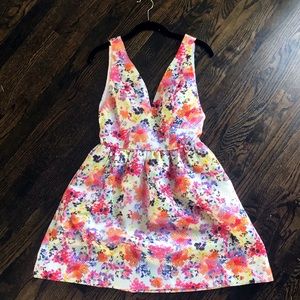 Minuet Fit & Flare Floral Party Dress